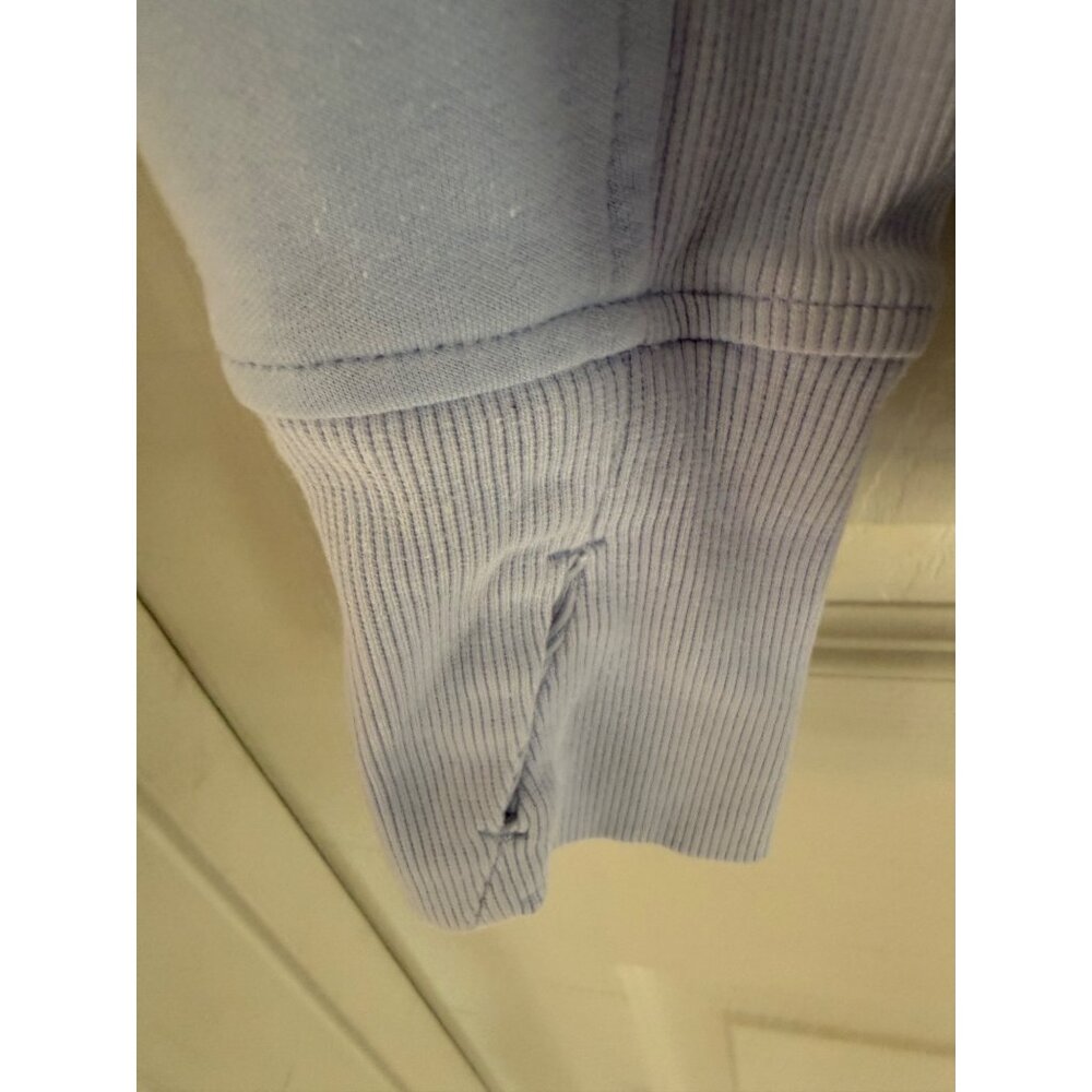 Athleta Light Blue Long Sleeve Zip Up Activewear Sweatshirt Hoodie Size Small - Picture 4 of 7